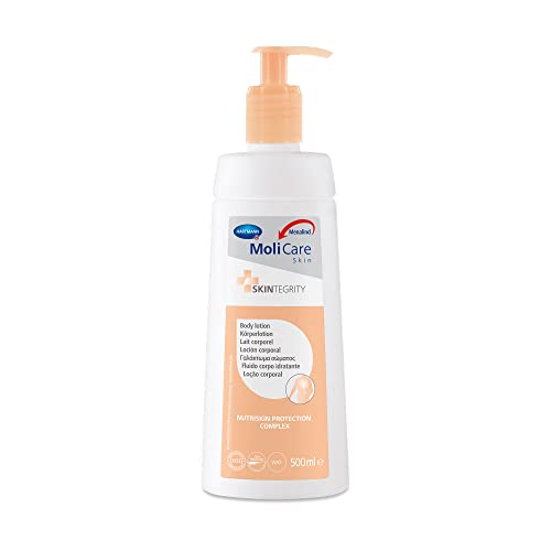 MoliCare Skin Loción Corporal, para Piel Irritada y Muy Seca, Emulsión Agua en Aceite, con Dosificador, 500ml Cover