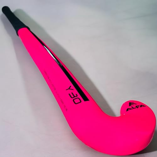 Image of A L F A Y30 Limited Edition Kevlar and Glass Fibre Composite Hockey Stick with Stick Bag (Pink, 37 Inches)