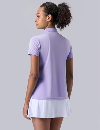 3 Pack Women's Athletic Dry Fit Polo Shirts, Wicking Short Sleeve Collared Golf T Shirt Tennis Tops4