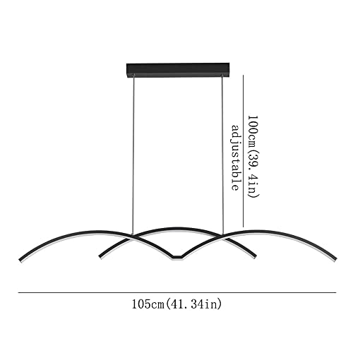 Lustre à intensité variable au-dessus de la table à manger pour vos repas complices