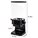 Cereal Dispenser Countertop with Lids, 5L Organization and Storage Containers for Kitchen and pantry, Rice Dispenser for food, Cereal, Beans, Nuts, Snack,Oatmeal, Dog Food, Bird Seed, Black, 3Pc