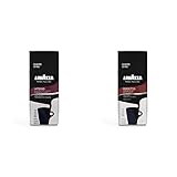 Bundle of 1 Lavazza Intenso Ground Coffee Blend, Full-bodied dark roast 12-Ounce Bag, 1 Lavazza Perfetto Ground Coffee Blend, Dark Roast, 100% Arabica, Full-bodied, 12-Ounce Bag