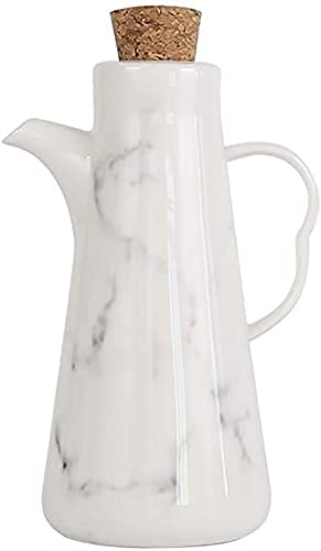 Bouteille d'huile d'olive en céramique effet marbre moderne 480ml