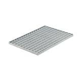 Gitterrost L-400 B-600 mm | 25x2 mm Gitterroststufe verzinkt Lichtgitterrost Podest Treppenstufen
