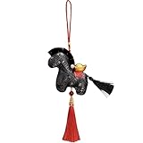 Peluche Cavallo – Pendente | Ciondolo Borsa – Year Of The Horse Theme Plush Doll – Mascotte 2026 per Donna Studenti Zaino Qualità Professionale Marrone Morbido Resistente Utile Nuovo