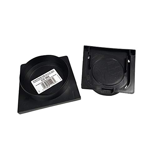 CD402 1 x Clark Drain STOP END CAP & OUTLET PACK X 1 FOR BOTH CLARK DRAIN CD422 AND CD437 DRAINAGE DRAIN CHANNEL Water Rain Storm Shower Wetroom Garden Driveway