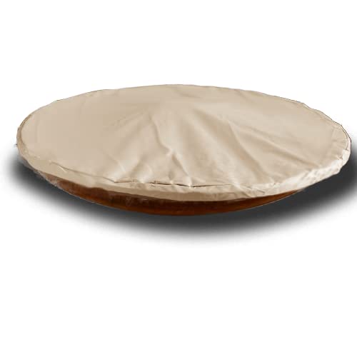 We-cover Housse de Protection pour brasero - Beige, Ø 60 x h 30 cm Cover