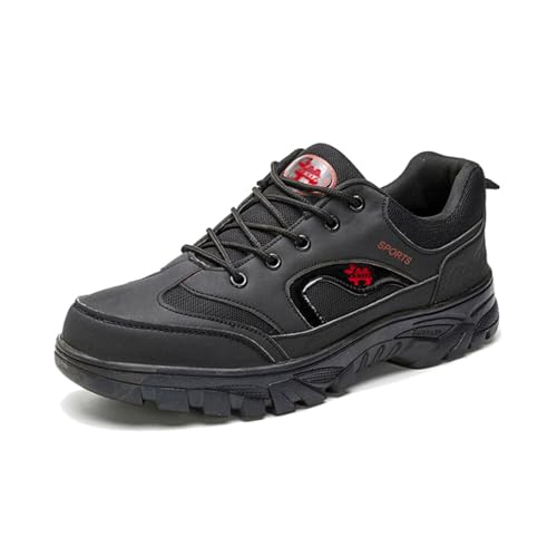 Slip On Zapatillas Zapatos Casuales y Deportivos para Hombre, Antideslizantes, para montañismo al Aire Libre (Black, 44)