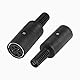 MEIRIYFA MIDI DIN 6-Pin Buchse Stecker, 5-Pack 6 Pin DIN Buchse Löt Audio MIDI Stecker für Mixer, elektronische Trommel, MIDI Keyboard (6 Pin)
