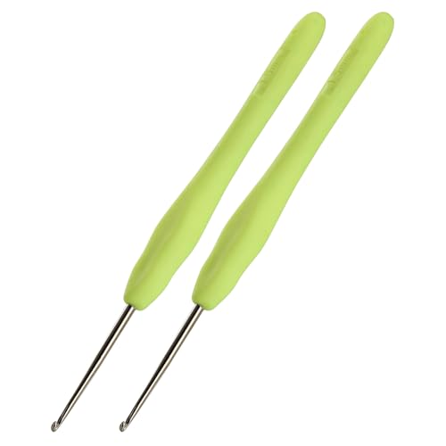 2Pcs 1.5mm Small Crochet Hooks, Ergonomic Small...