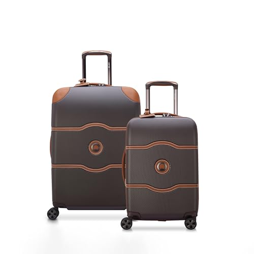 Image of DELSEY PARIS Chatelet Air 2.0 Hardside Luggage with Spinner Wheels, Chocolate Brown, 2 Piece Set (19 /24)