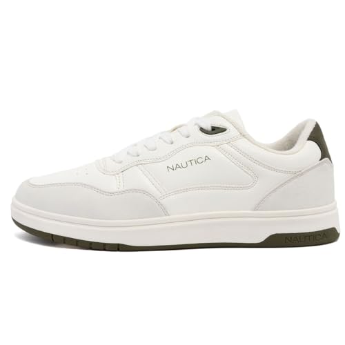 Nautica Men's Casual Lace-Up Sneakers - Classic Low-Top Tennis Fashion Sneakers2