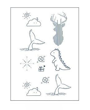 Temporary Tattoos,Tiny Small Removable Tattoos, Fake Tattoos That Look Real And Last Long,Safe herbal tattoo stickers. Style 11