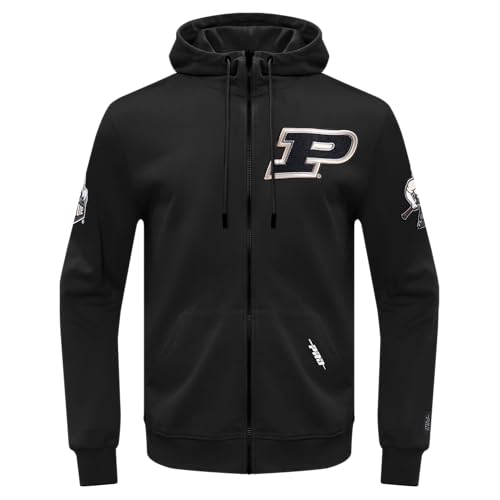 Image of Pro Standard Mens College Classic Chenille Cotton Double Knit Full Zip Hoodie