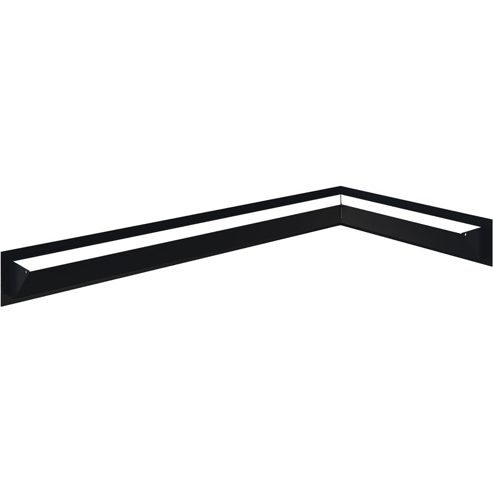 Rejilla de Chimenea de Esquina de Aire SF Derecha Negro 40 x 80 x 9 - KRATKI
