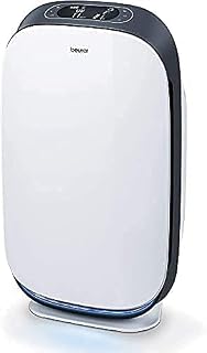 Beurer LR 500 Purificador de aire, con filtro HEPA H13, control de aplicación vía wifi, filtra varias bacterias y virus, con temporizador y modo nocturno, para habitaciones de hasta 106m²
