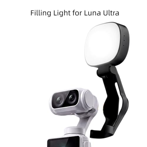 Image of Fill Light for Insta360 Luna Ultra Camera - 180 Adjustable, Type-C Rechargeable, Plug-and-Play, Foldable Design for Enhanced Skin Tone in Professional Photos
