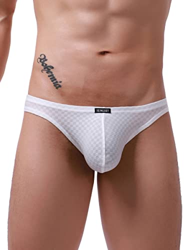 iKingsky Men's Stretch Big Pouch Briefs Sexy Bulge Underwear Low Rise Soft Under Panties for Men2