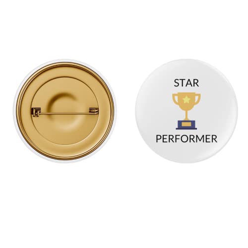 Image of Star Performer Pin Button Badge - Pack of 10