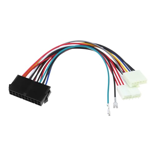 Be In Your Mind Adaptateur d'alimentation ATX Vers AT 20 Broches ATX Vers 2 Ports 6 Broches Convertisseur Cordon d'alimentation 20cm 18AWG Câble Adaptateur...