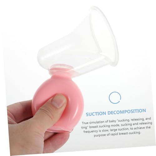 Yardwe 6 sets extractor manual de leche materna portátil miniatura 5