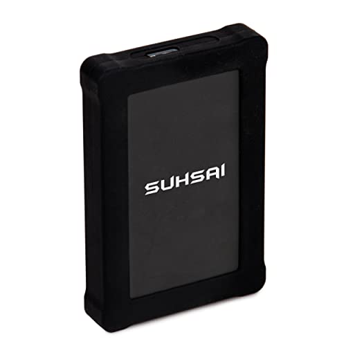 Suhsai 250 Go Disque Dur Externe Portable Robuste USB 3.0 Slim HDD 2,5 Pouces Stockage de Sauvegarde Transfert de données Rapide, Anti-Chute Convient pour Mac/Xbox One/Windows/Gaming/Laptop Cover