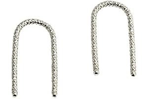 20mm 18 Gauge Sterling Silver Upside Down Arc Earring U-Shaped Hoop Threaders