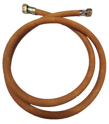 Olrada Reinforced Steel Wire Commercial Lpg Hose-Gas Pipe with 2 Brass Nut ISI Marked (3Ft, 36inch) Orange