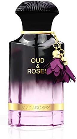 AHMED Oud & Roses 60mL Unisex Oriental Perfume for Men and Women a Woody Floral Oriental Fragrance with Oudh (Frankincense) and Rose Accords