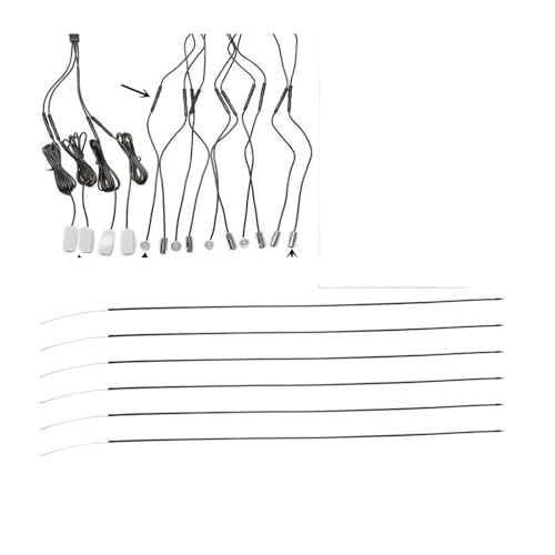 XCZPRKMXY Interior Ambience Lamp 100cm Acrylic Optical Fiber by App Control 14 in 1 Ambient Environment Light Footlights