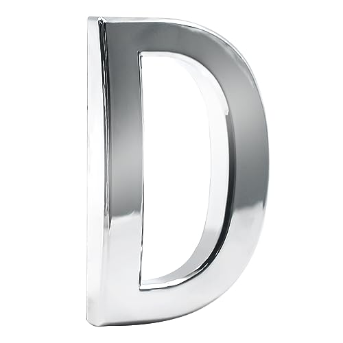 Door Numbers, 2.75 Inches Mailbox Numbers Waterproof, 3D Self Adhesive House Numbers DIY Chrome Polished Address Numbers Sign for House Mailbox Apartment Hotel Door Room, Silver