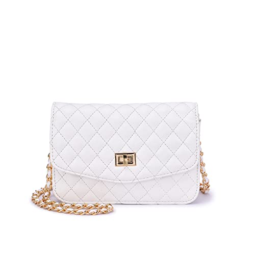 Mellow World Evening Cell Phone Pouch Handbag, White, One Size #TOP22