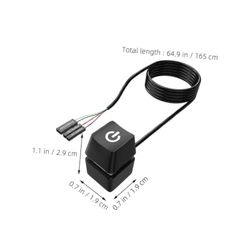 Cable extensión botón encendido PC con interruptor táctil para un control fácil de energía 2