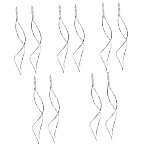 JQQJZLC Adornos 4 Pares aretes de Tendencia