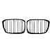 kratka Para Chrome Black/Gloss Black Front Grille Grille Grille kompatybilne z BMW E39 M5 Series 525i 528i 530i 1997-2003 Akcesoria samochodowe Część Automotywowe części zewnętrzne (Color : 4)
