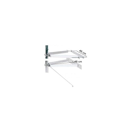Erard 800872 Fixation Murale Blanc en acier renforcé zinc haute qualité