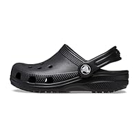 Crocs Kids Classic Clog (Little Kid/Big Kid) - Clogs for Kids - Synthetic Lining - Circulation Nubs Black 5 Big Kid M