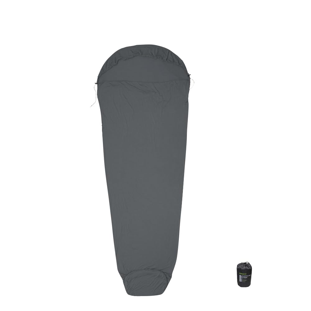 Sábanas de viaje para hotel, rayón derivado de bambú, saco de dormir para adultos, clima cálido/forro de saco de dormir de verano para camping y viajes, rectangular con bolsillo de almohada, momia,