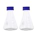 BJH Flacon en Verre - 2 pièces Flacon Conique en Verre Flacon d'expérience Bouteille Conique Outil de Laboratoire