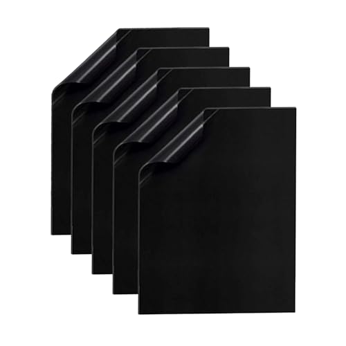 BRABOSTON 5 Stück Antihaft-Grillmatten, hochtemperaturbeständig, 40 x 33 cm, Pad für Outdoor-Kochen und Grillen, Zubehör, hygienische Grillmatten mit Glasfaser