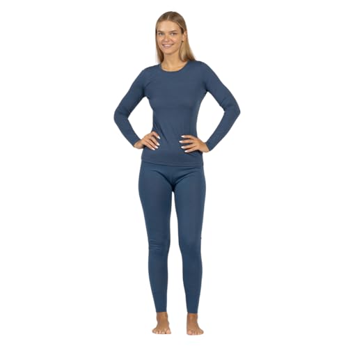 Ensemble thermique laine mérinos femme menique t-shirt et legging