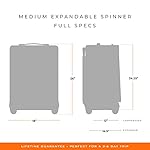 Briggs & Riley 26" Medium Expandable Spinner - Checked Luggage for Travel, Suitcases with Wheels, Softside Rolling Bag for Men & Women, Self-Repairing Zipper - Baseline Collection, Olive - Image 2
