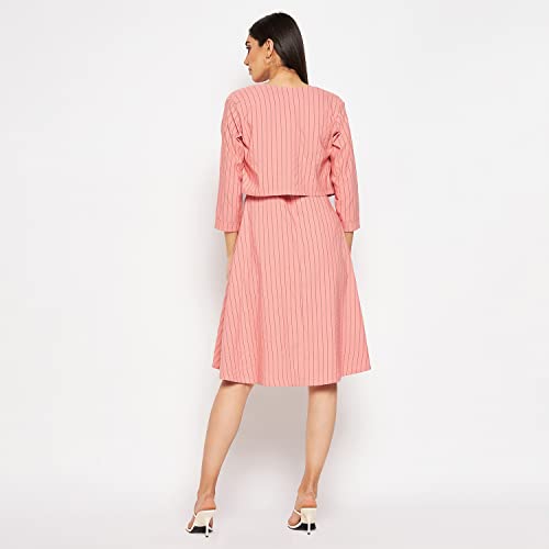 Image of CAMEY Women Striped Cotton Dress