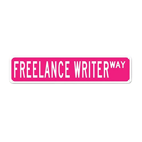 Freelance Writer Metal Signs For Garage Custom Street Sign Freelance Writer Gift Home Wall Decorative Signs Freelance Writer Decor Profession Tin Sign Quality Metal Sign For Living Room Workshop #TOP23
