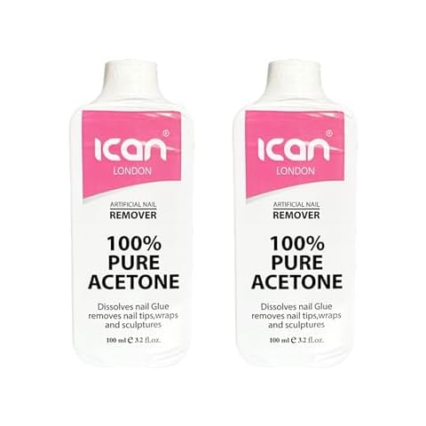 ICAN London 100% Pure Acetone Remover 100ML x 2 Cover