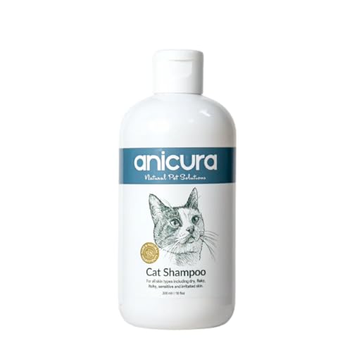 Anicura Shampooing naturel pour chat pour peaux sèches, démangeaisons et sensibles