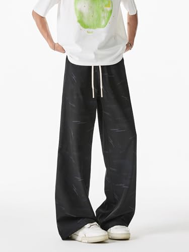 Men's Pants Summer Thin Wide-Leg Loose Sport Ice Silk Casual Trouser for Men3