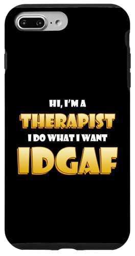 Hi I'm a Therapist DGAF Funny Family Office Therapy Doctor �X�}�z�P�[�X iPhone 7 Plus/8 Plus �p