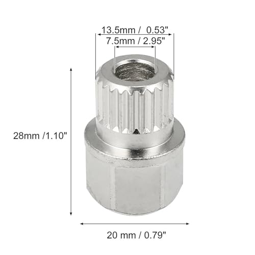 Llave 40-23PT para tornillos de rueda antirrobo y tuercas de llanta coche 7