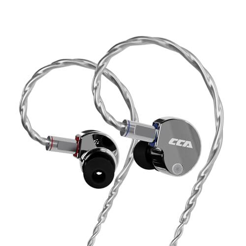 Image of CCA Phoenix in-Ear Monitor Headphones, Dual-Magnet Dynamic Driver IEM with HiFi Clear Sound & Deep Bass, Full-Metal Professional Gaming Earbuds for Musicians, Singers, and Audiophiles(3.5mm Plug)